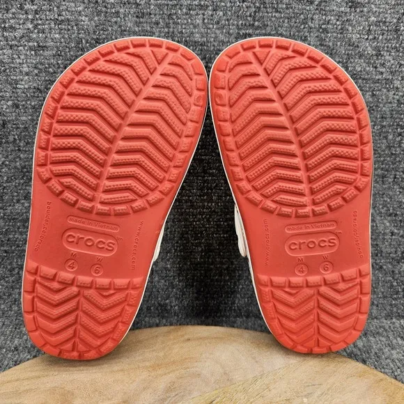 Disney Parks X Crocs Womens Size 6 Red Croc Band Minnie Mouse III Clogs Shoes