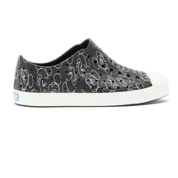 DISNEY X NATIVE Jefferson Print Slip-On Sneaker Mickey doodle NWOB C12