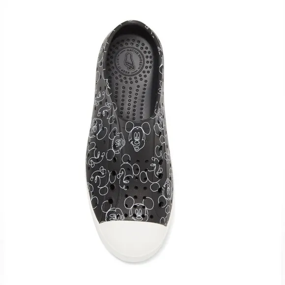 DISNEY X NATIVE Jefferson Print Slip-On Sneaker Mickey doodle NWOB C12