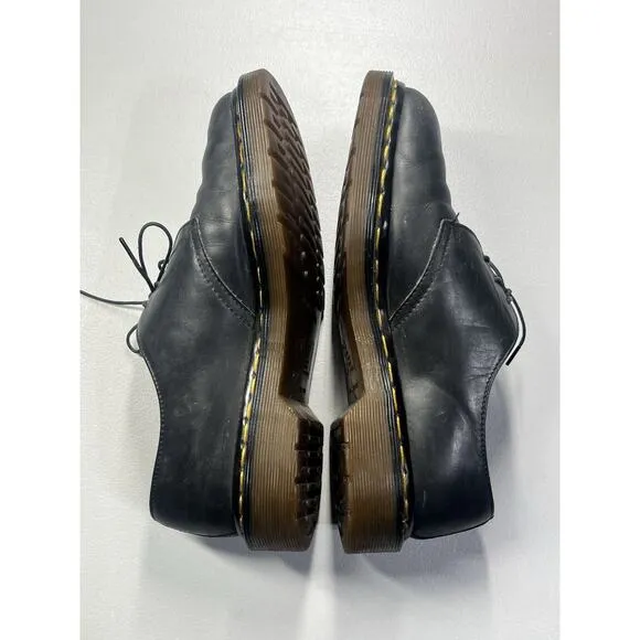 Doc Dr Martens 1461/59 Size 7 Black Leather Lace Up Oxfords England The Original
