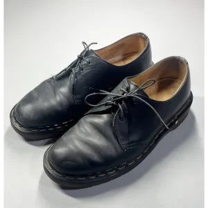 Doc Dr Martens 1461/59 Size 7 Black Leather Lace Up Oxfords England The Original