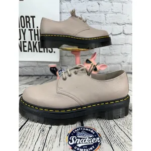 Doc Dr Martens Platform Oxfords Low Top Mens 12 Pinky Taupe Soft Leather EU 46
