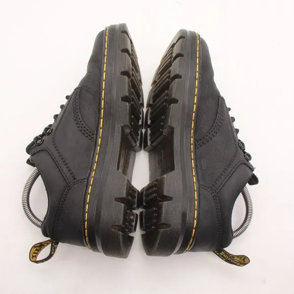 Doc Dr Martens Reeder Men's 6 Women's 7 Black Leather Lace Up Oxfords Shoes