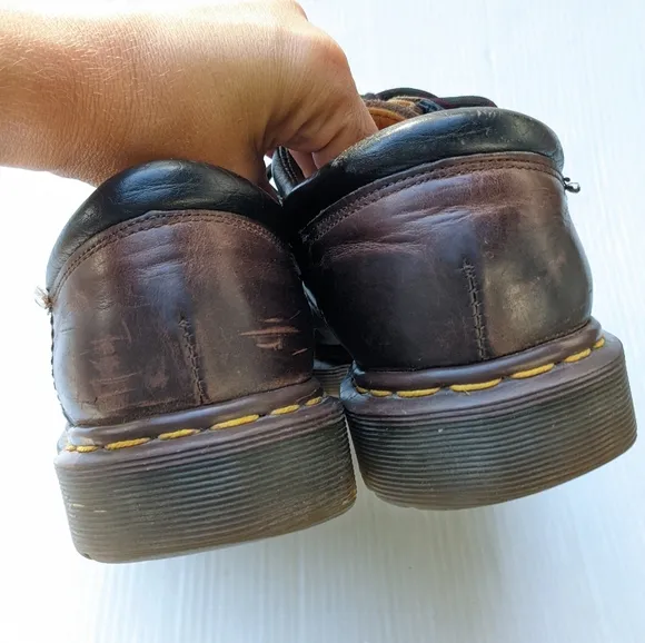 DOC MARTENS 8053 Vintage MIE brown leather oxford loafers