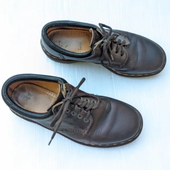 DOC MARTENS 8053 Vintage MIE brown leather oxford loafers