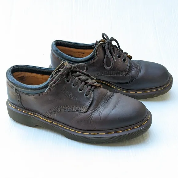 DOC MARTENS 8053 Vintage MIE brown leather oxford loafers