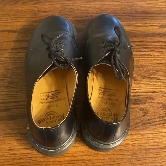 Doc Martens Vintage Made In England Black Leather Oxfords​
