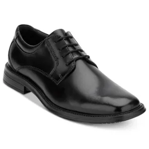 Dockers Men Lace Up Blucher Derby Oxfords Irving Size US 10M Black Faux Leather