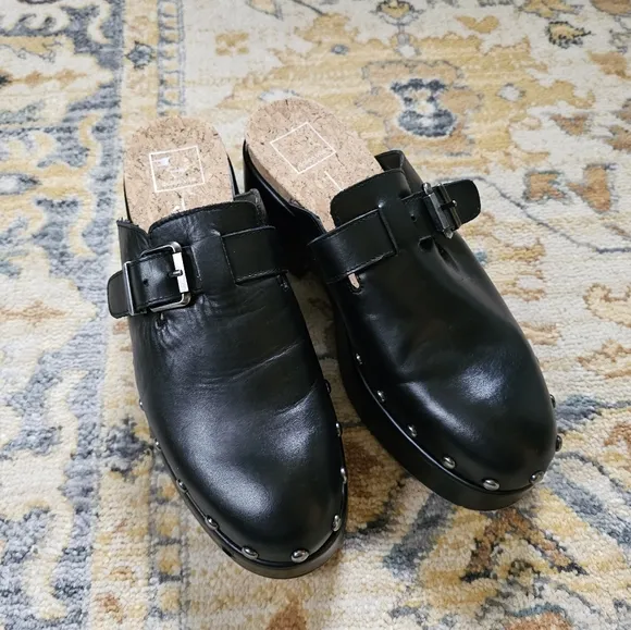 Dolce Vita Yevan Buckled Studded Platform Clogs