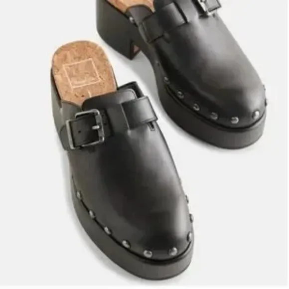 Dolce Vita Yevan Buckled Studded Platform Clogs