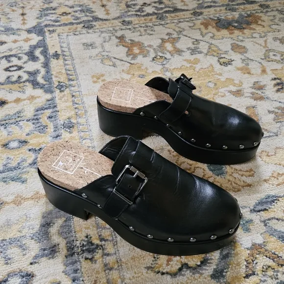 Dolce Vita Yevan Buckled Studded Platform Clogs