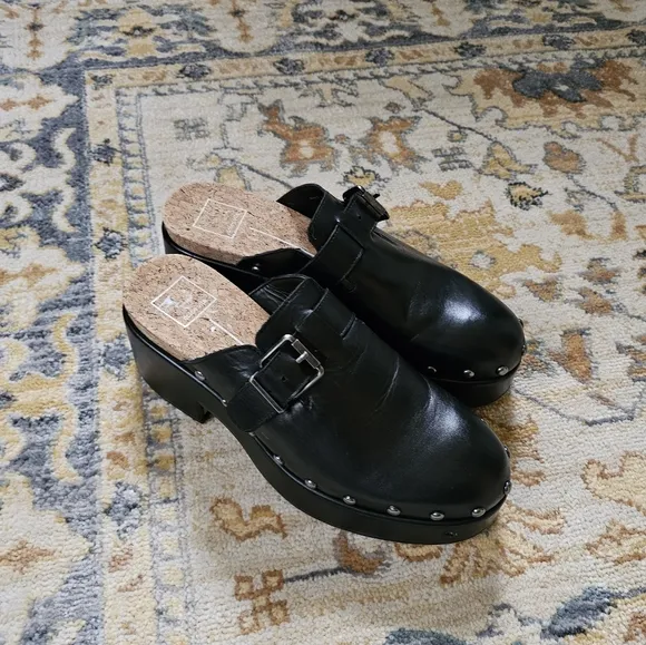 Dolce Vita Yevan Buckled Studded Platform Clogs