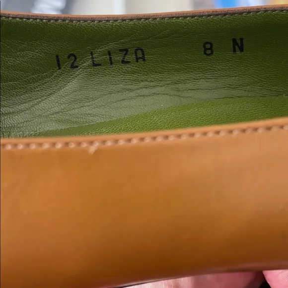 Donald J Pliner Liza Tan Square Toe Block Heels 8N