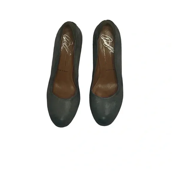 Donald J Pliner Round Toe Block Heel Green Heels Size 6.5