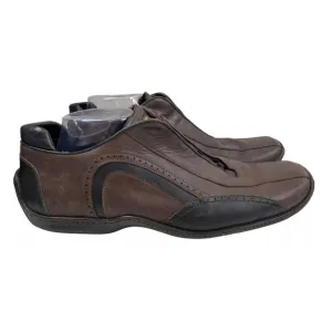 Donald Pliner Elliot Men's Brown Leather Sneaker Lace Up  Sz 12