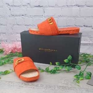 Donna Karan Taci Flat Slide NIB