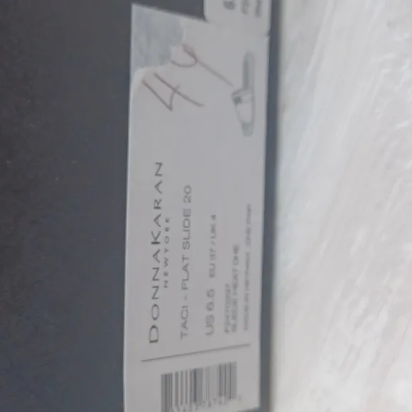 Donna Karan Taci Flat Slide NIB