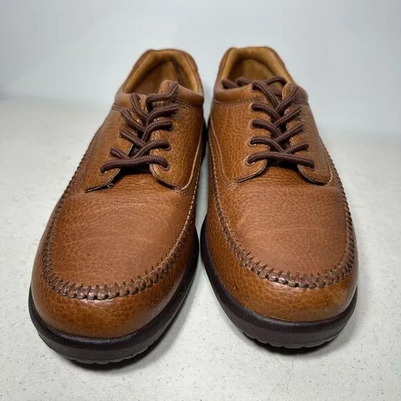 Dr. Comfort 8020 Stallion Leather Diabetic Oxfords Chestnut Brown Men's 11W