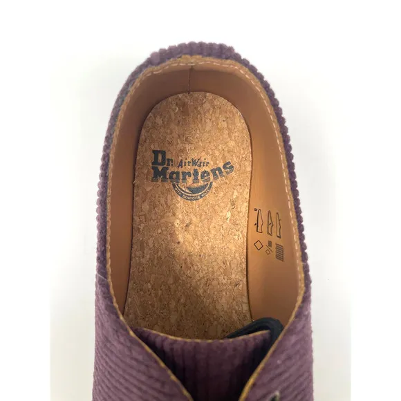 Dr. Doc Martens 1461 Duchess Corduroy Oxfords - Oxblood - LA004 Men's US 8