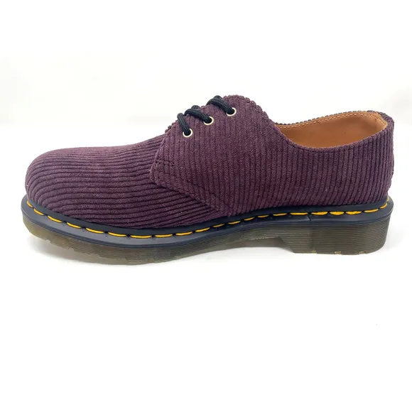 Dr. Doc Martens 1461 Duchess Corduroy Oxfords - Oxblood - LA004 Men's US 8