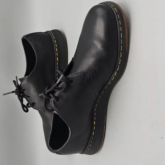 Dr Doc Martens Cavendish Black Leather oxfords Men 10 lace up