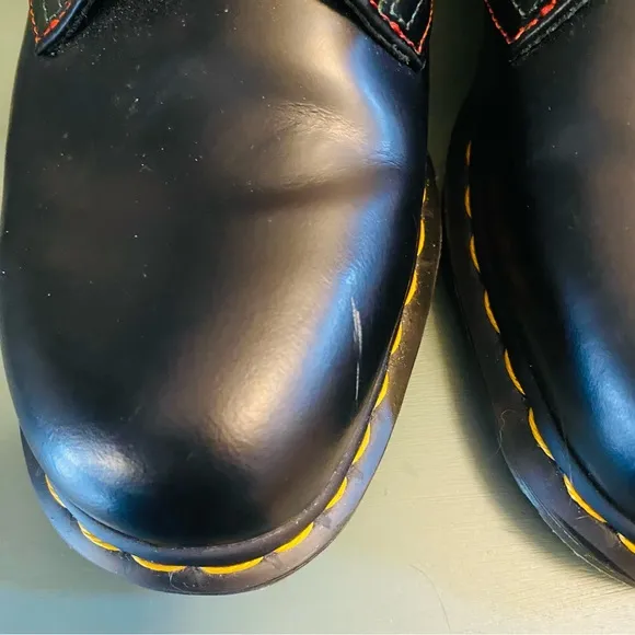 Dr Doc Martens PRIDE 1461 3 Eye Smooth Leather Oxford Shoe US M 9, L 10