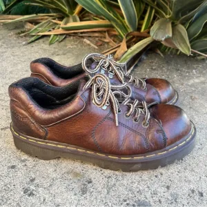 Dr. Marten 8312 Vintage 90s Y2K 4-Eye Leather Lace Up Oxford Made in England MIE