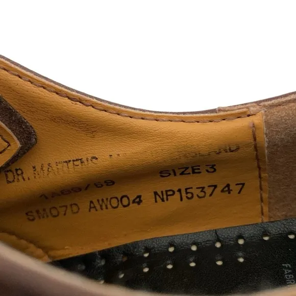 Dr. Marten Vintage Brown Leather Classic Oxfords - Made in England