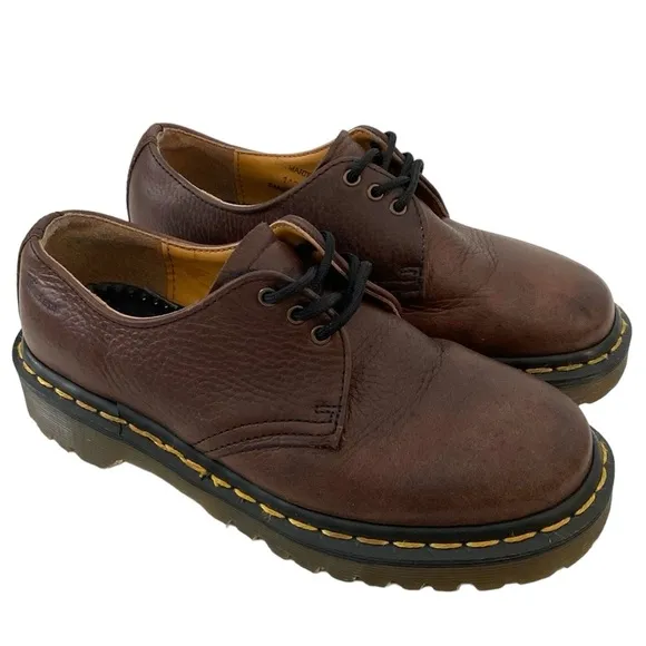 Dr. Marten Vintage Brown Leather Classic Oxfords - Made in England