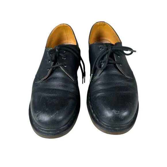 Dr. Martens 11837 Leather Grunge Oxfords Black Shoes Men's Sz 10,‎ Women's Sz 11