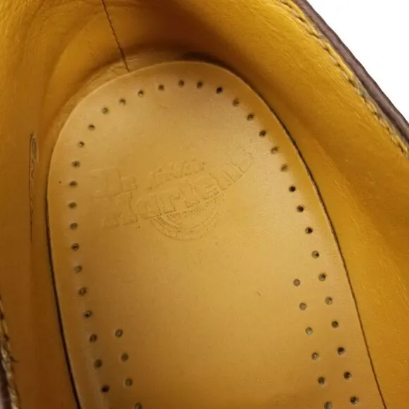 Dr. Martens 1461 Cognac Ombre Patina Oiled Leather Oxfords 10 Vintage Old Money