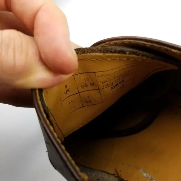 Dr. Martens 1461 Cognac Ombre Patina Oiled Leather Oxfords 10 Vintage Old Money