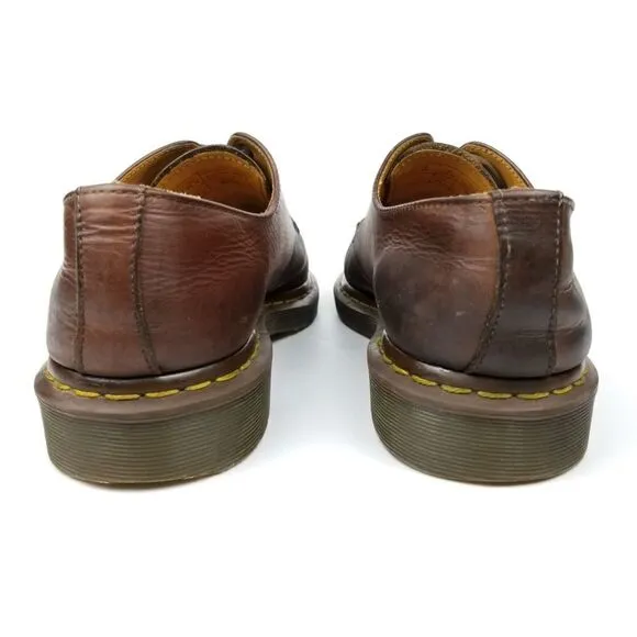 Dr. Martens 1461 Cognac Ombre Patina Oiled Leather Oxfords 10 Vintage Old Money