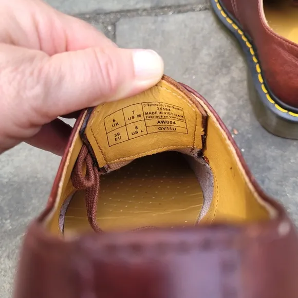 Dr Martens 1461 oxblood burgundy  red oxfords