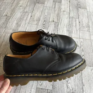 Dr Martens 1461 Oxfords W9/M8 Black Leather Made In England Grunge vintage