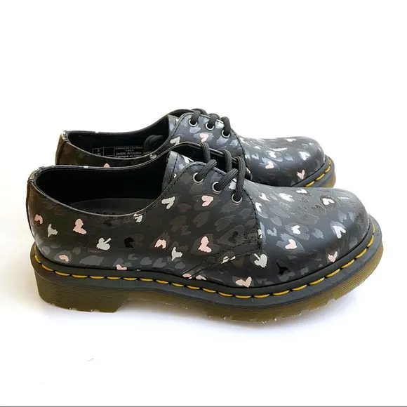 Dr Martens 1461 Wild Hearts Chaos Leather Oxfords