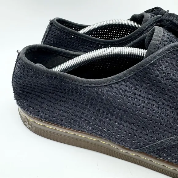 DR. MARTENS 3-Eye Ade Elastic Slip On in Black Mens Sz 12 Grunge 90s Rare Style!