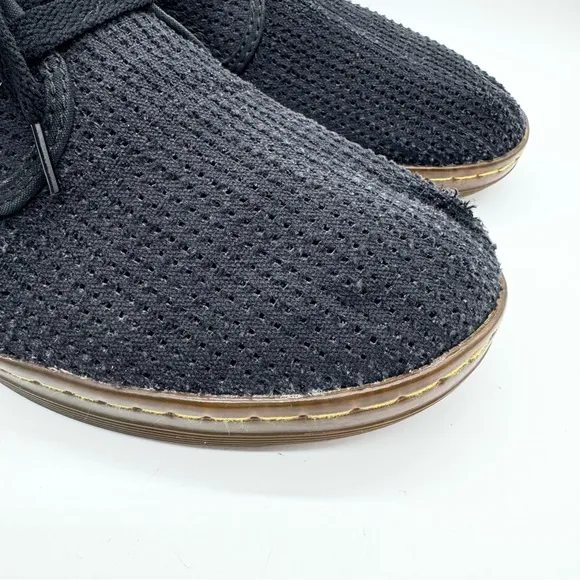 DR. MARTENS 3-Eye Ade Elastic Slip On in Black Mens Sz 12 Grunge 90s Rare Style!