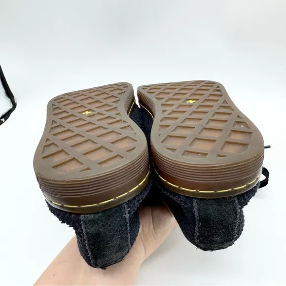 DR. MARTENS 3-Eye Ade Elastic Slip On in Black Mens Sz 12 Grunge 90s Rare Style!