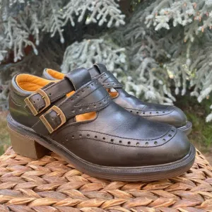 Dr Martens 90s True Vintage Y2K MIE Black Monk T Strap Mary Jane Oxfords. Size 9
