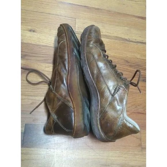Dr. Martens Airwair Oxfords Brown Lace Up Mens Sz 10 USA distressed look UK 9