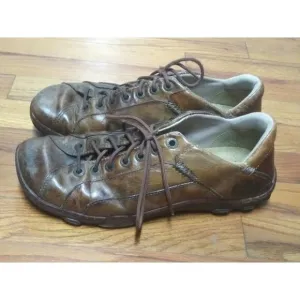 Dr. Martens Airwair Oxfords Brown Lace Up Mens Sz 10 USA distressed look UK 9