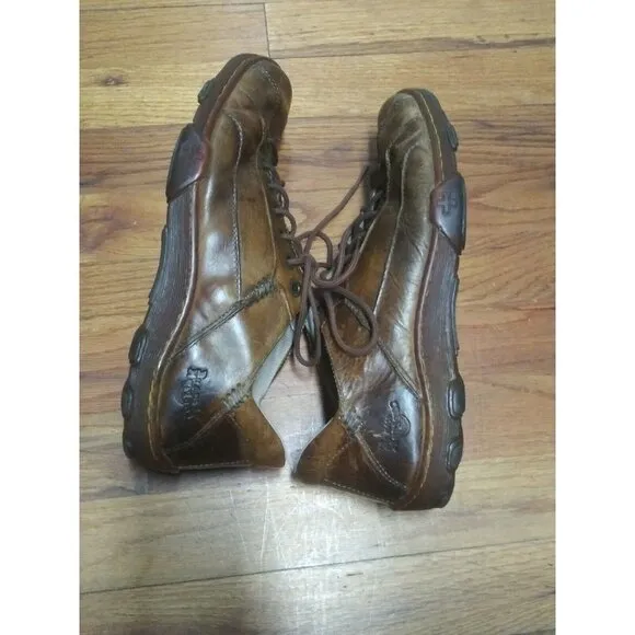 Dr. Martens Airwair Oxfords Brown Lace Up Mens Sz 10 USA distressed look UK 9