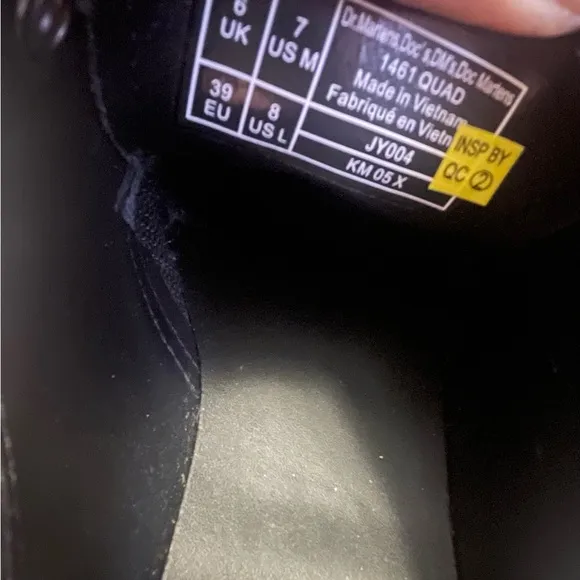 Dr. Martens Black Oxford Shoes with Air-Cushioned Sole