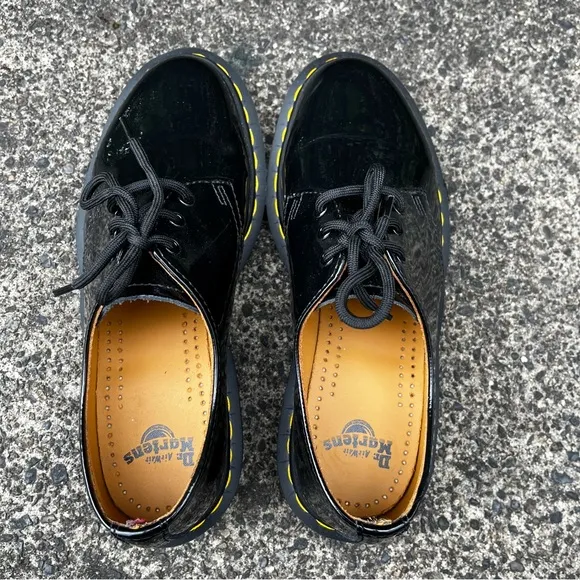 Dr. Martens Black Patent Leather Oxfords 10084