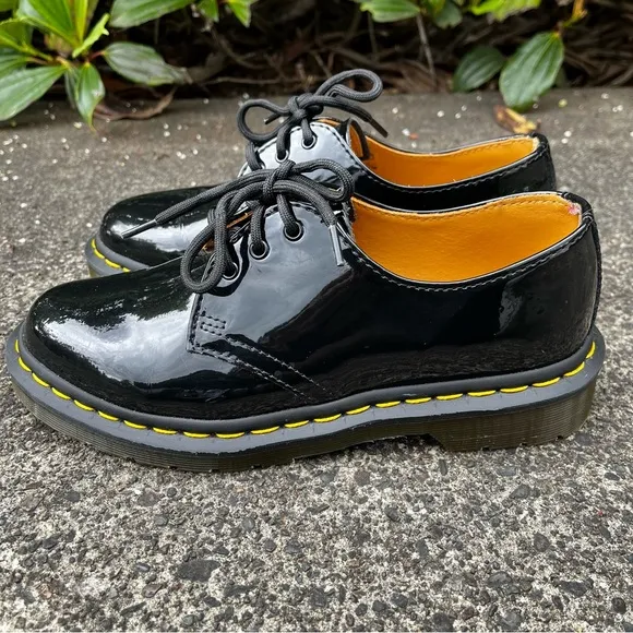 Dr. Martens Black Patent Leather Oxfords 10084