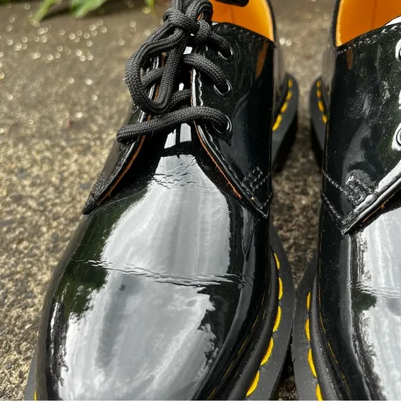 Dr. Martens Black Patent Leather Oxfords 10084