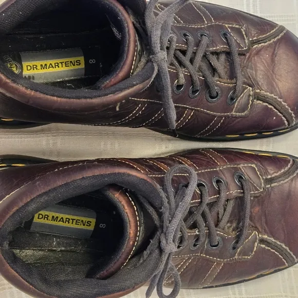 Dr Martens Brown Leather Lace Up Chunky Oxfords Men’s US 8 Vtg Y2K 9763 England