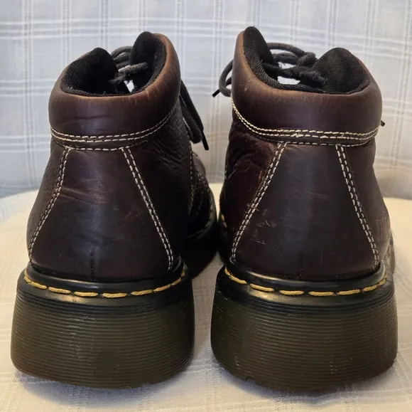 Dr Martens Brown Leather Lace Up Chunky Oxfords Men’s US 8 Vtg Y2K 9763 England