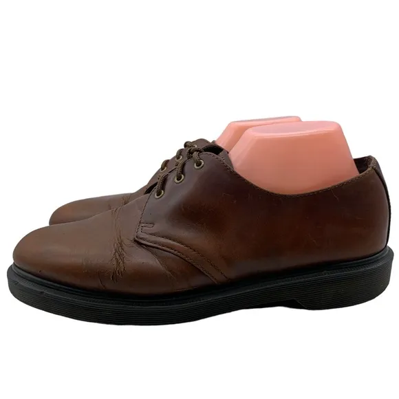 Dr Martens Brown Leather Oxfords Shoes 1461 Men’s Sz 10, women’s Sz 11